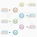 6 steps infographic design. Template for diagram, graph and chart. Timeline design with 6 levels, options, circles. Royalty Free Stock Photo